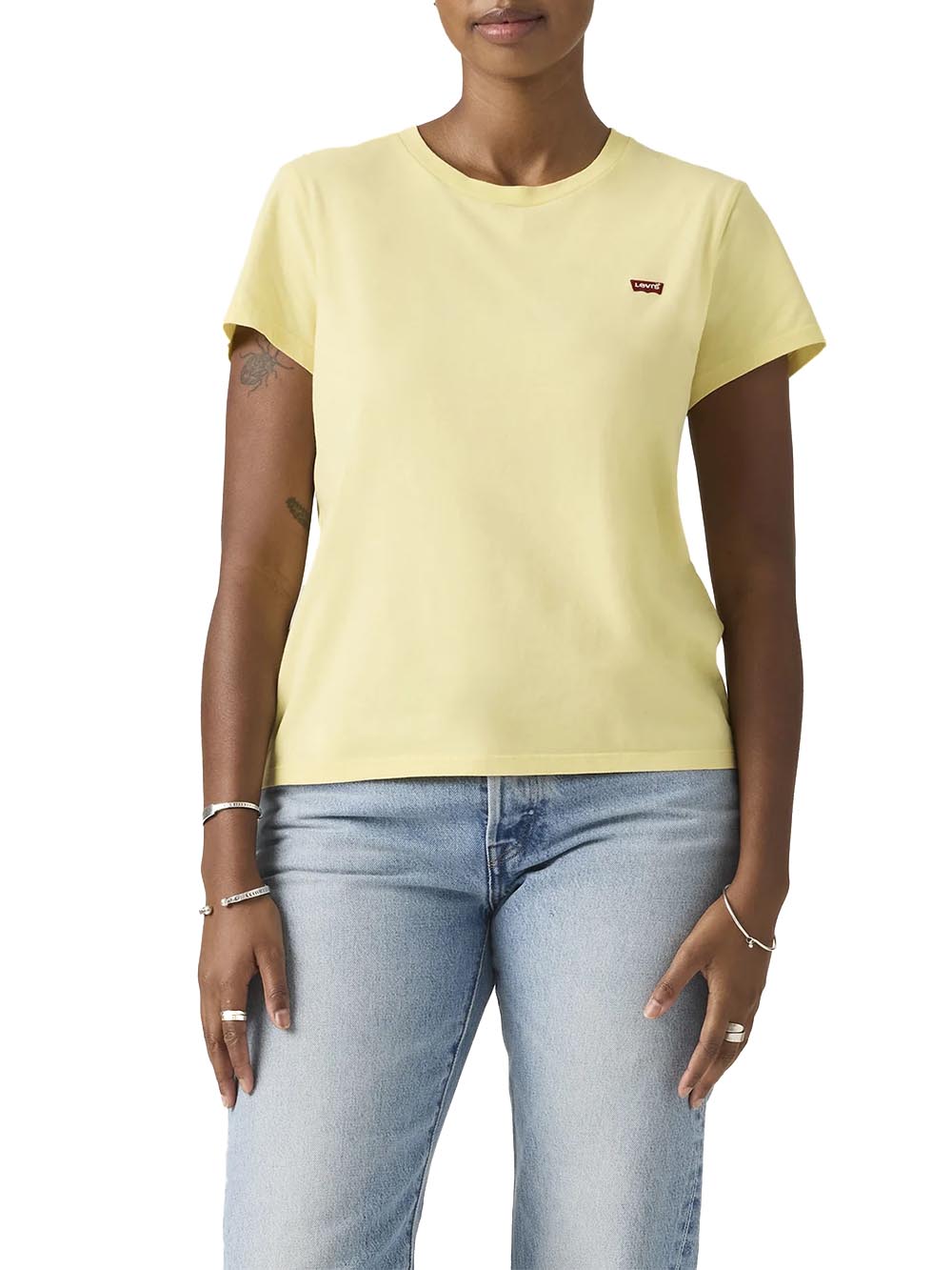 PERFECT TEE FRENCH VANILLA COTTON Levi's T-shirt Donna 39185 Giallo