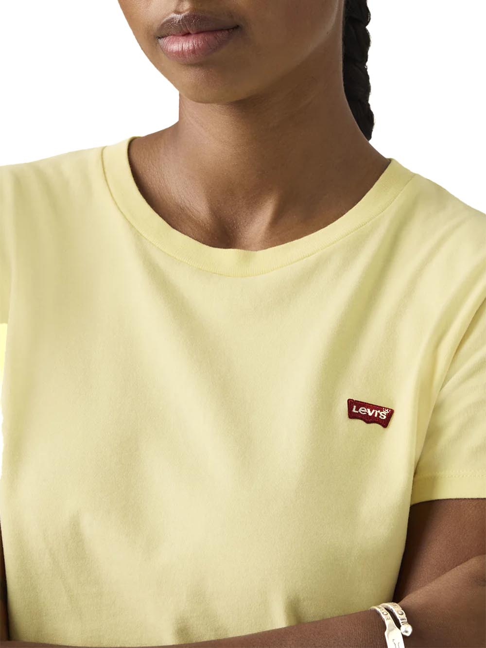 PERFECT TEE FRENCH VANILLA COTTON Levi's T-shirt Donna 39185 Giallo