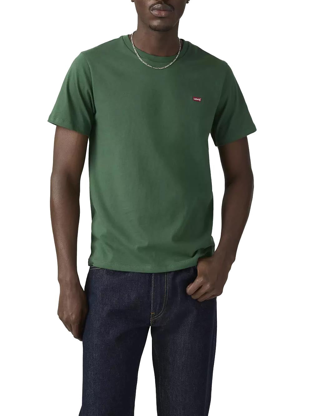 SS ORIGINAL HM TEE OXBLOOD RED Levi's T-shirt Uomo 56605 Verde