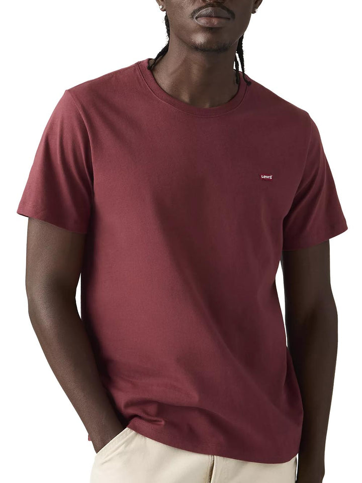 SS ORIGINAL HM TEE OXBLOOD RED Levi's T-shirt Uomo 56605 Rosso