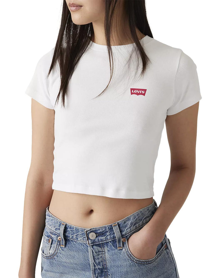 ESSENTIAL SPORTY TEE EMILY STRIPE BRIGHT Levi's T-shirt Donna A7419 Bianco