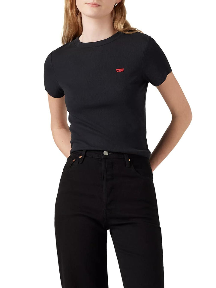 ESSENTIAL SPORTY TEE EMILY STRIPE BRIGHT Levi's T-shirt Donna A7419 Nero