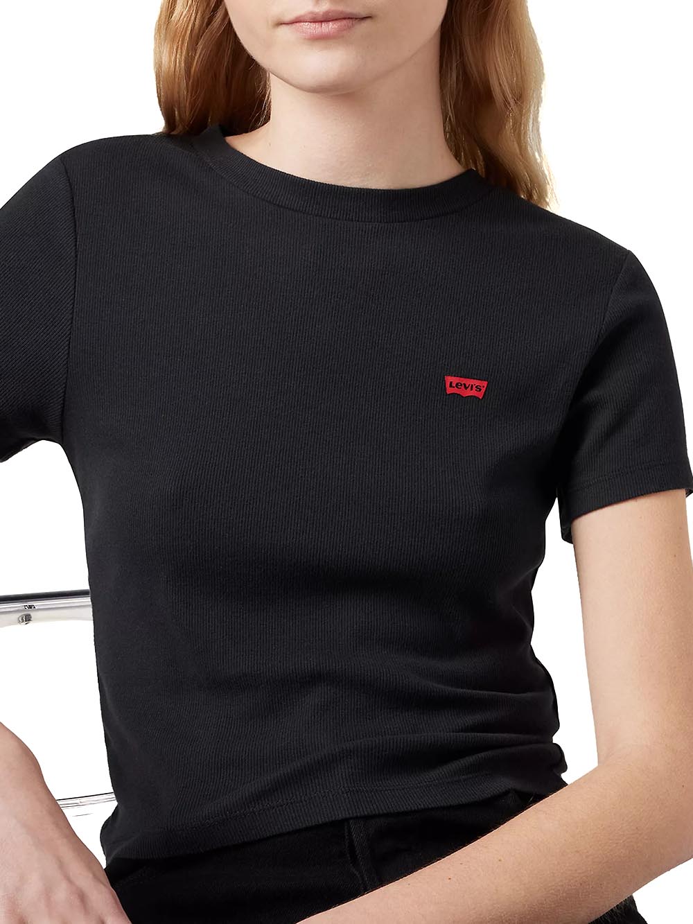 ESSENTIAL SPORTY TEE EMILY STRIPE BRIGHT Levi's T-shirt Donna A7419 Nero