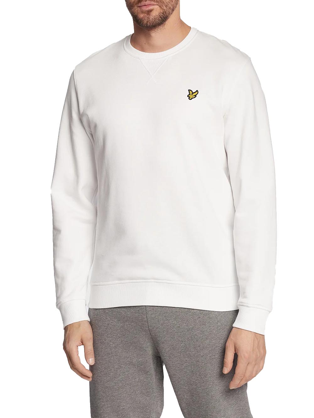 Crew Neck Sweatshirt Lyle & Scott Felpa Uomo Ml424vog Bianco
