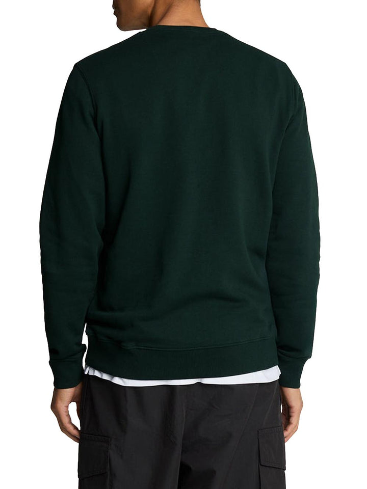 Crew Neck Sweatshirt Lyle & Scott Felpa Uomo Ml424vog Verde scuro