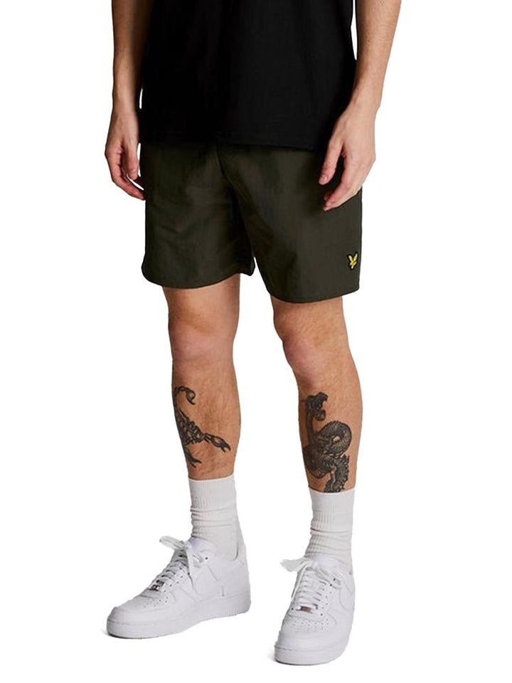 Plain Swim Short Lyle & Scott Costume Uomo Sh1204vb Verde oliva