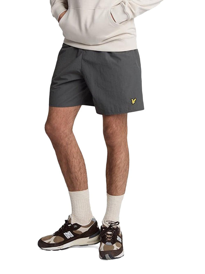 Plain Swim Short Lyle & Scott Costume Uomo Sh1204vb Grigio scuro