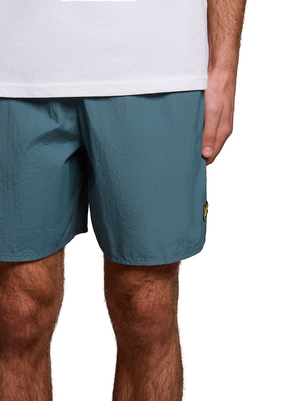 Plain Swim Short Lyle & Scott Costume Uomo Sh1204vb Petrolio