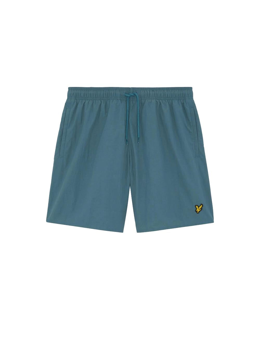 Plain Swim Short Lyle & Scott Costume Uomo Sh1204vb Petrolio