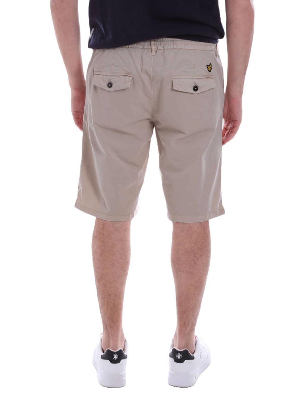 CHINO SHORT Lyle & Scott Bermuda Uomo Sh1817ita Gesso