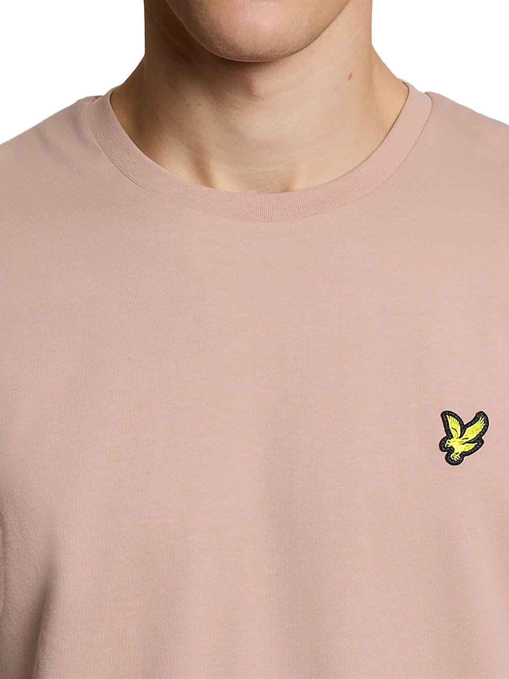 Plain T-shirt Lyle & Scott T-shirt Uomo Ts400vogt Rosa