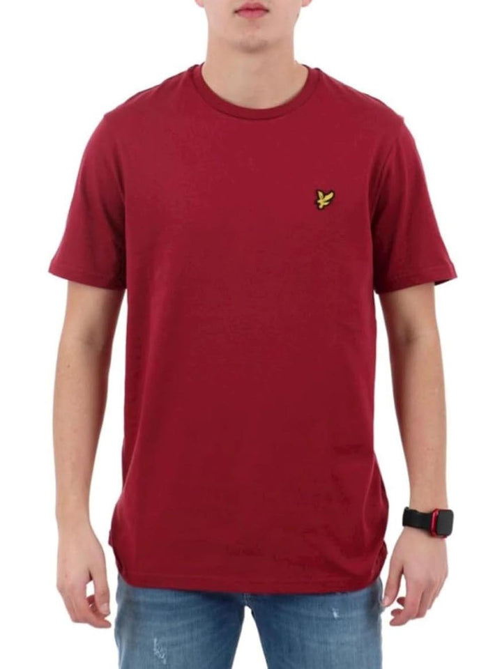 Plain T-shirt Lyle & Scott T-shirt Uomo Ts400vogt Bordeaux