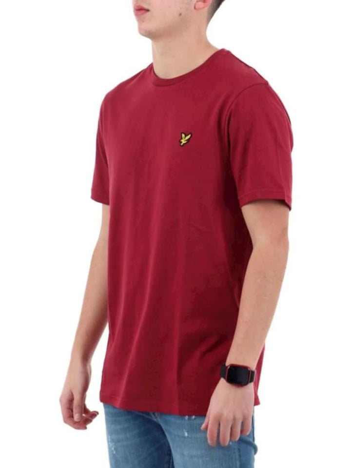 Plain T-shirt Lyle & Scott T-shirt Uomo Ts400vogt Bordeaux