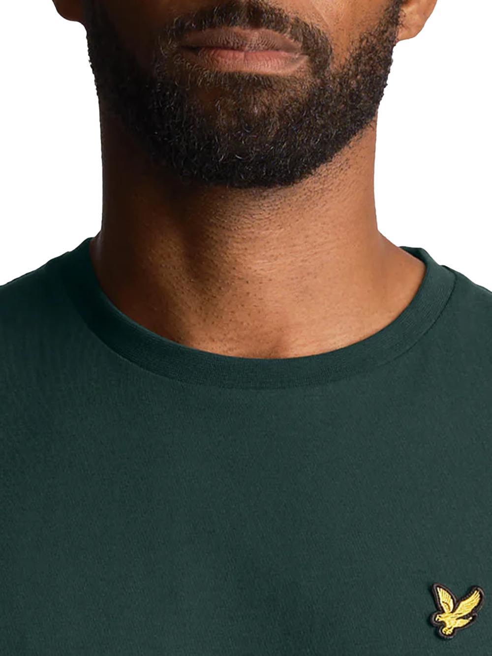Plain T-Shirt Lyle & Scott T-shirt Uomo Ts400vog Verde scuro