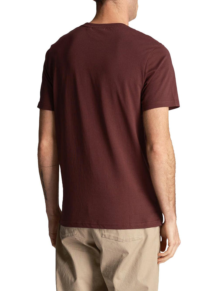 Plain T-Shirt Lyle & Scott T-shirt Uomo Ts400vog Bordeaux