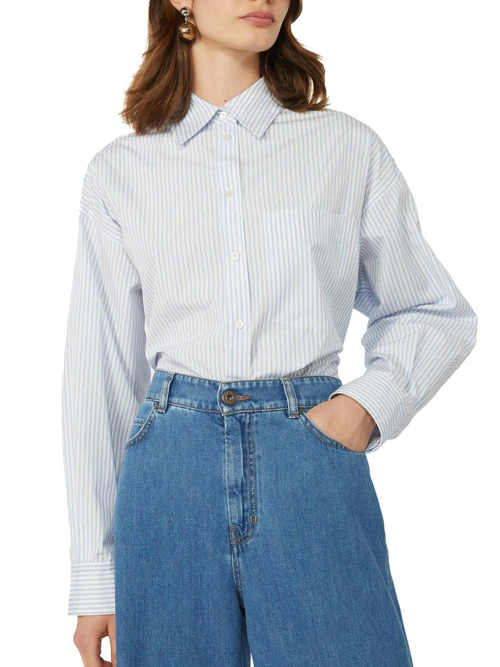WKDEDEN Max Mara Weekend Camicia Donna 2615111091 Celeste