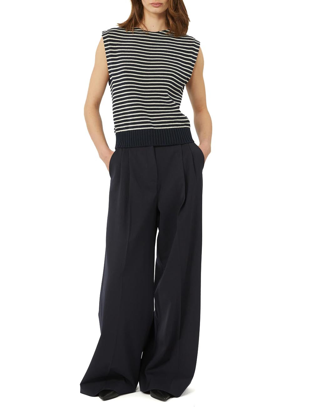 WKDASTA Max Mara Weekend Pantalone Donna 2615131061 Nero