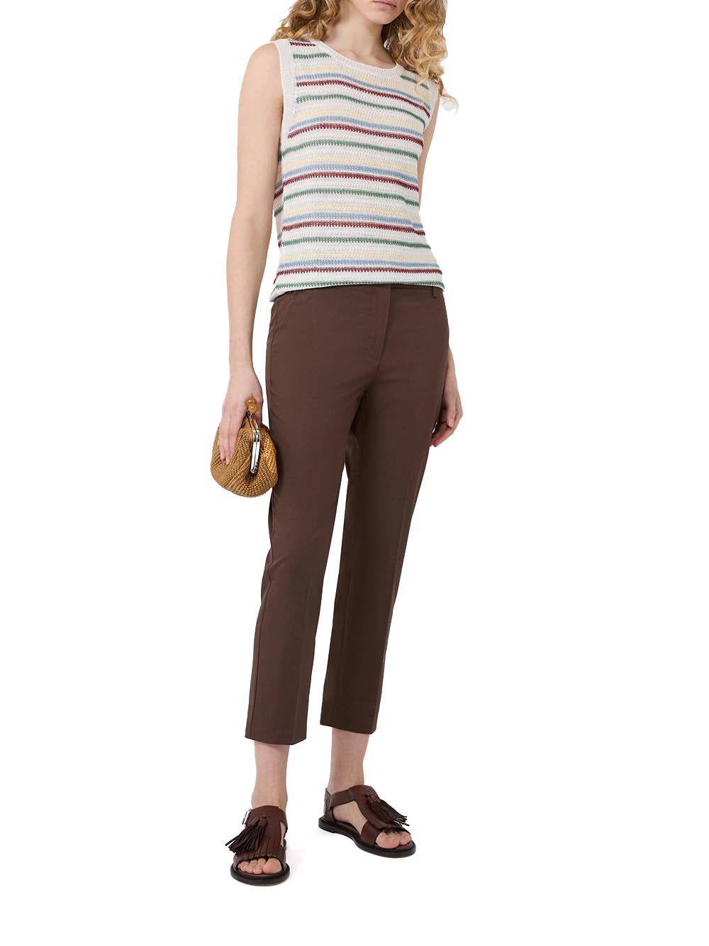 WKDCECCO Max Mara Weekend Pantalone Donna 2615131082 Marrone
