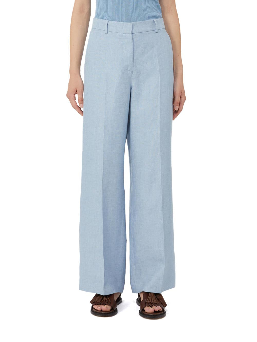 WKDMALIZIA Max Mara Weekend Pantalone Donna 2615131112 Celeste