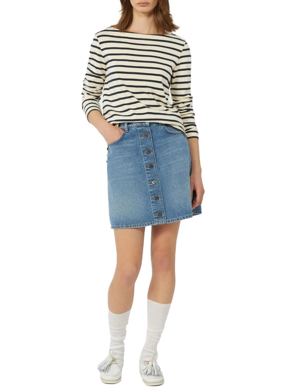 WKDERASMO Max Mara Weekend Maglia Donna 2615941021 Panna blu