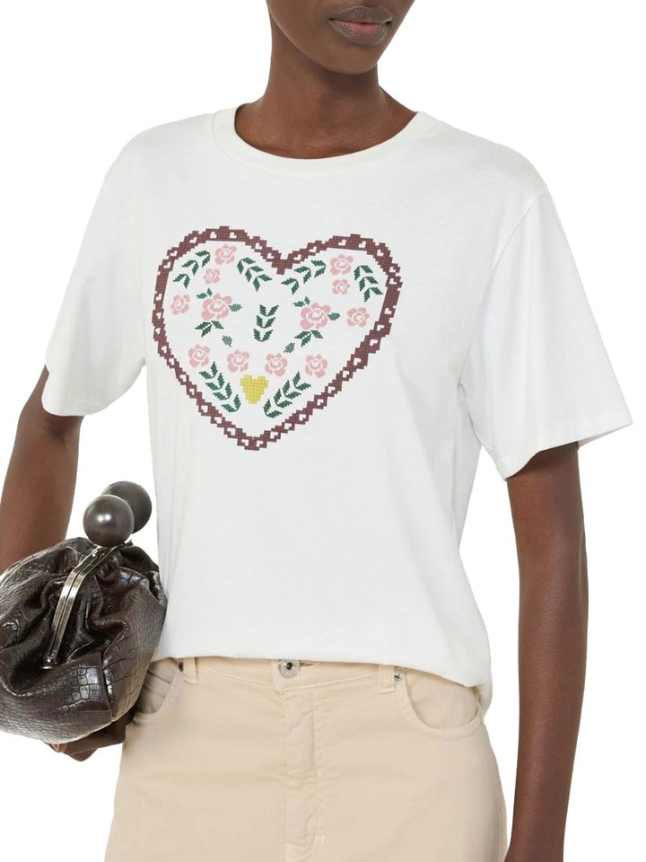 WKDTENUE Max Mara Weekend T-shirt Donna 2615971051 Panna