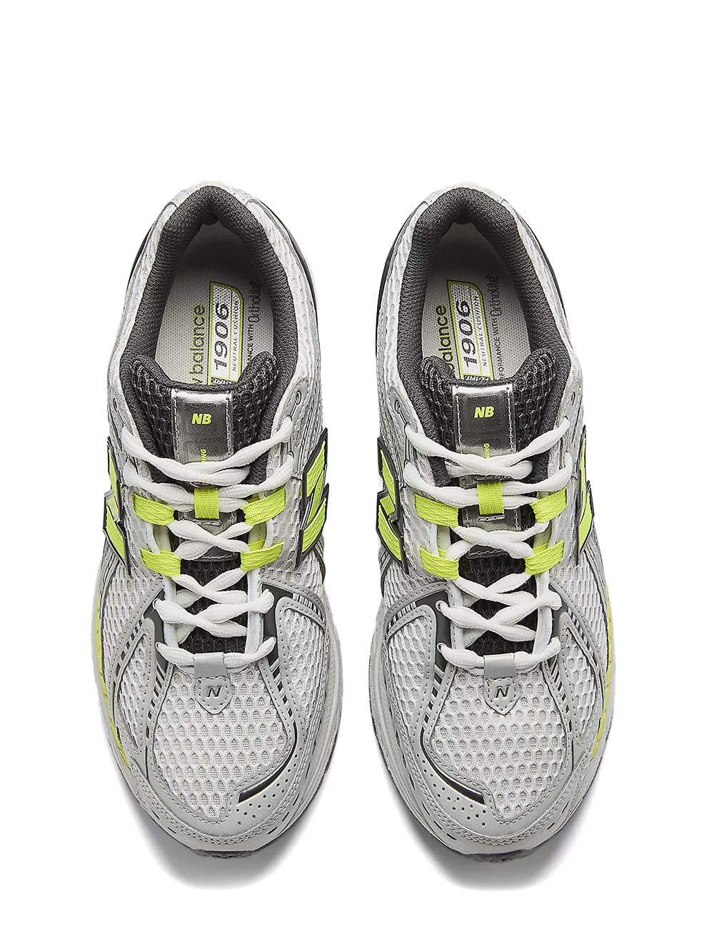 New Balance Sneaker Unisex 1906 Grigio giallo fluo