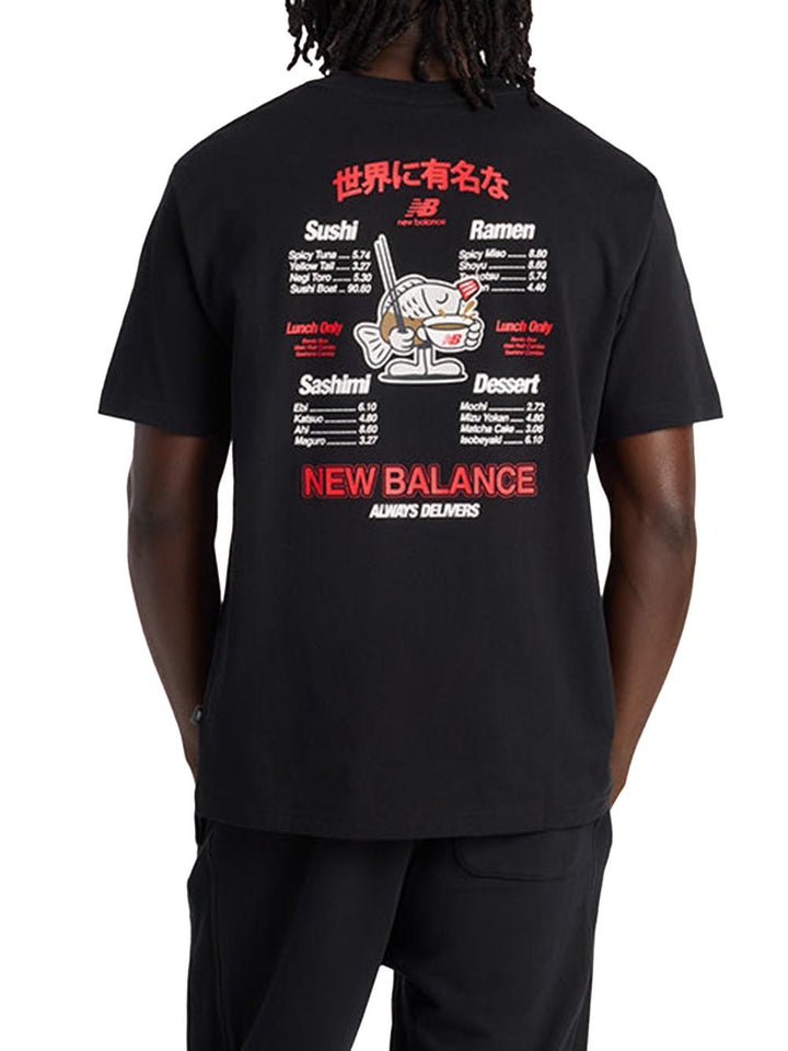 ramen New Balance T-shirt Uomo Mt61h51d Nero