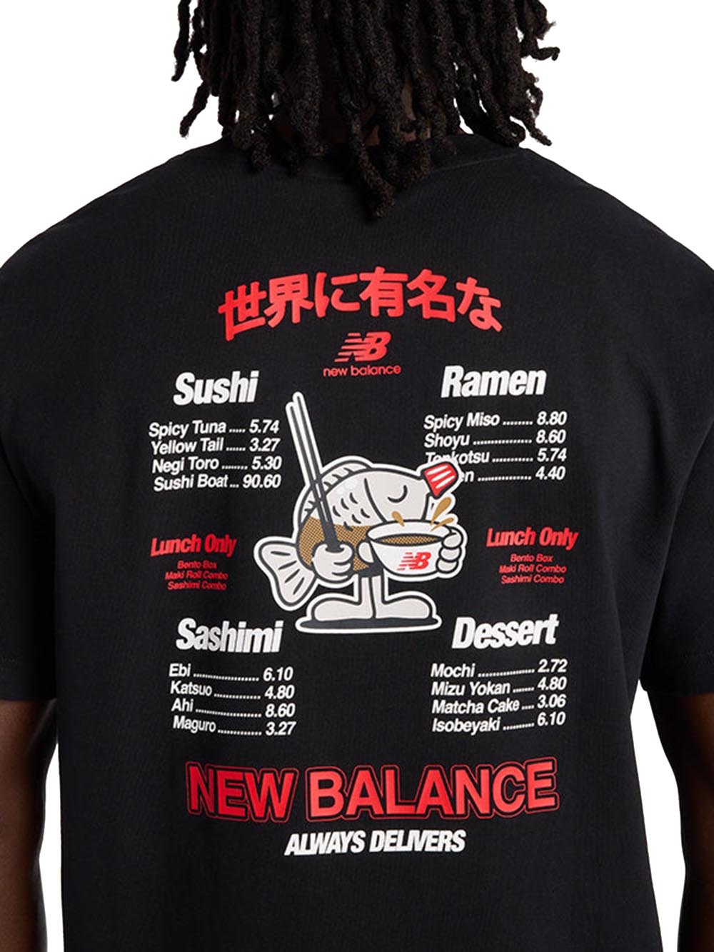 ramen New Balance T-shirt Uomo Mt61h51d Nero