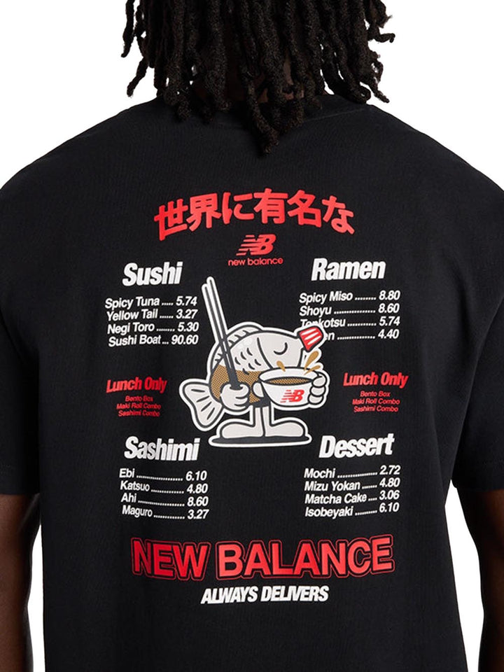 ramen New Balance T-shirt Uomo Mt61h51d Nero