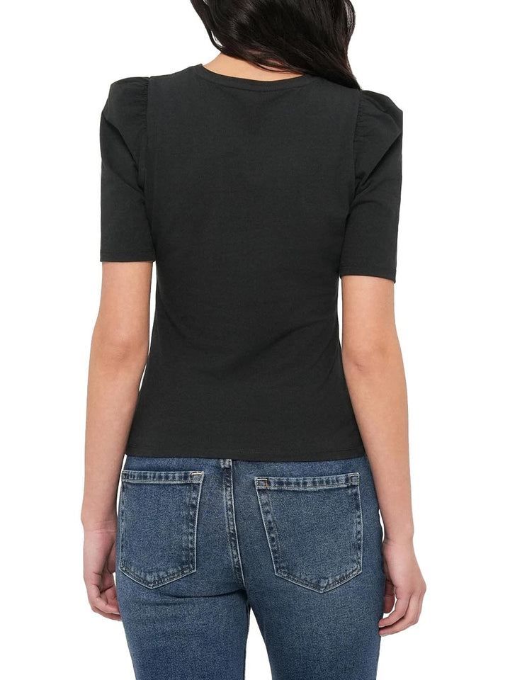 live love 2/4 pufftop Only T-shirt Donna 15282484 Nero