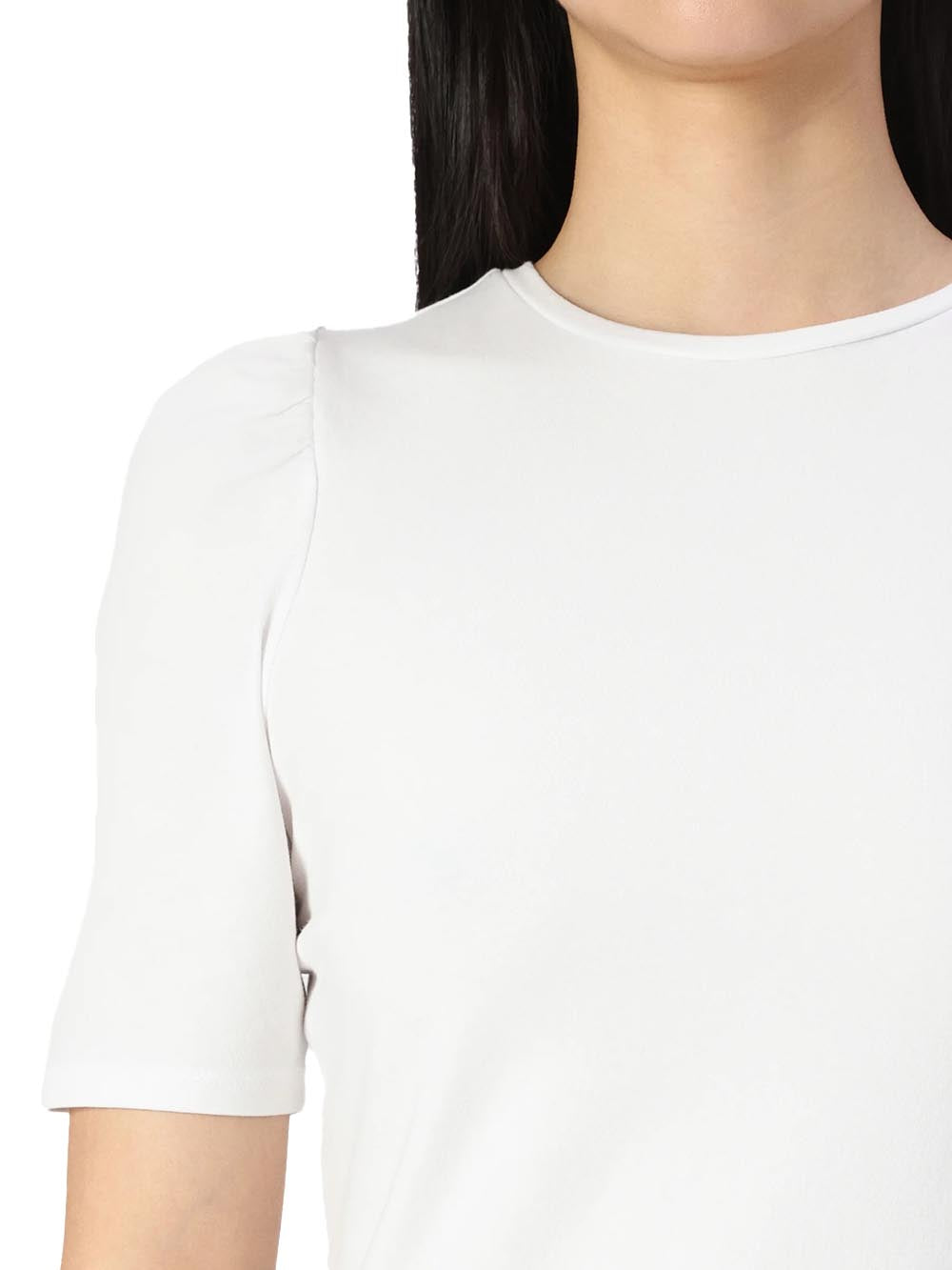 live love 2/4 pufftop Only T-shirt Donna 15282484 Bianco