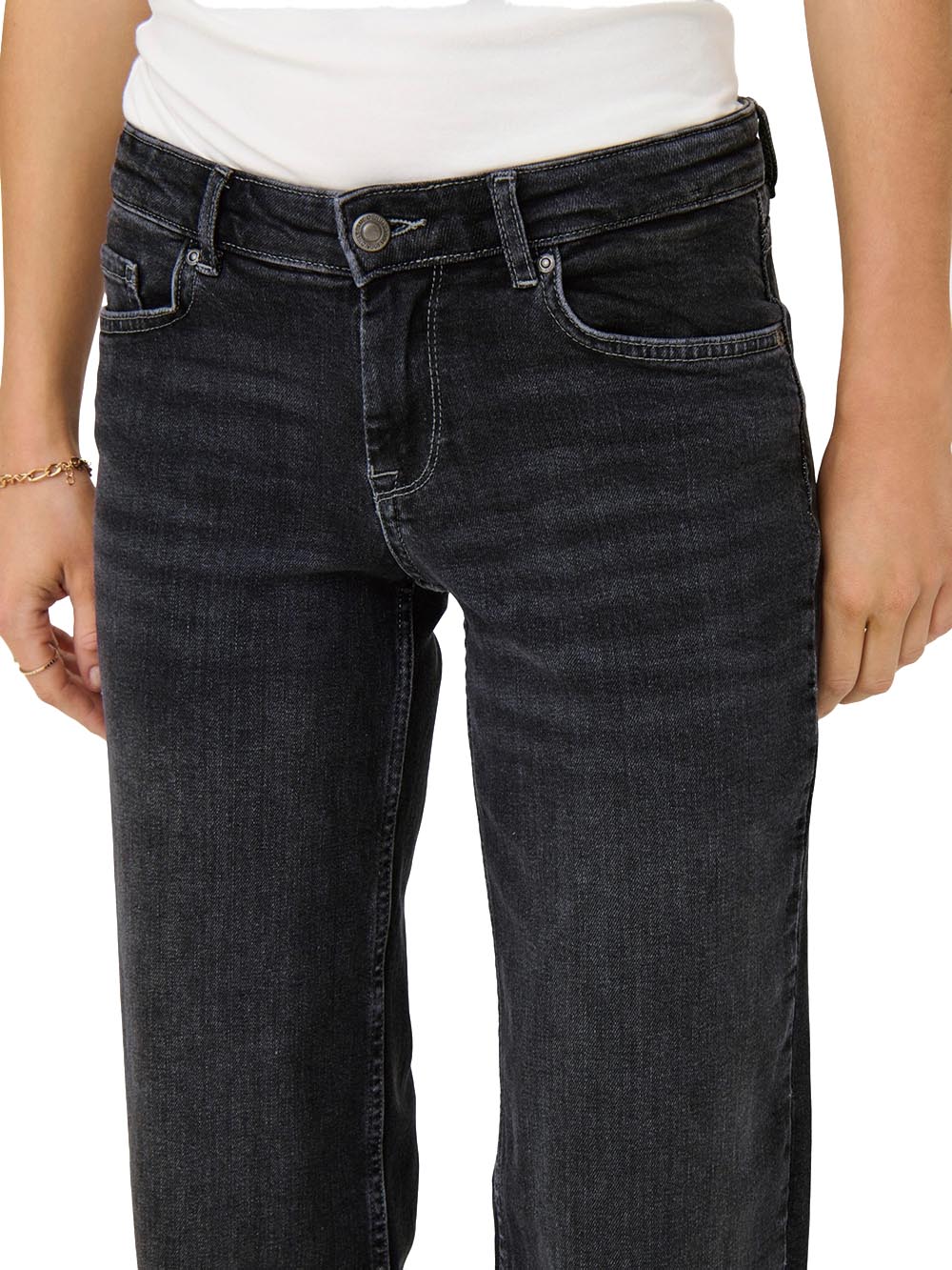judy-o lw wide leg Only Jeans Donna 15346268 Nero