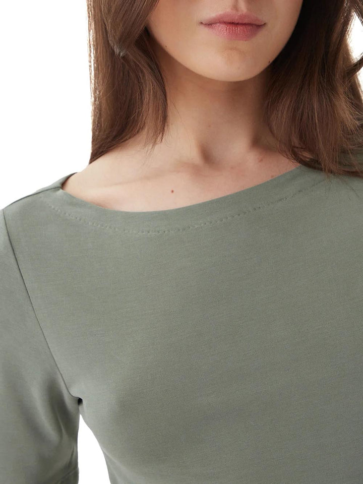 boatneck top Only T-shirt Donna 15367559 Verde
