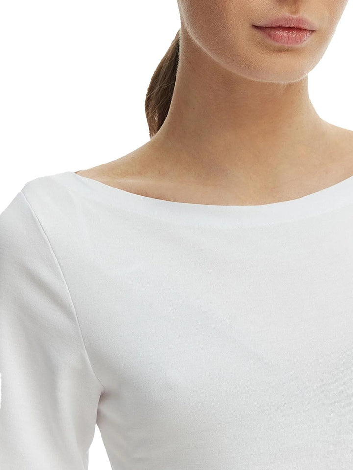 boatneck top Only T-shirt Donna 15367559 Bianco