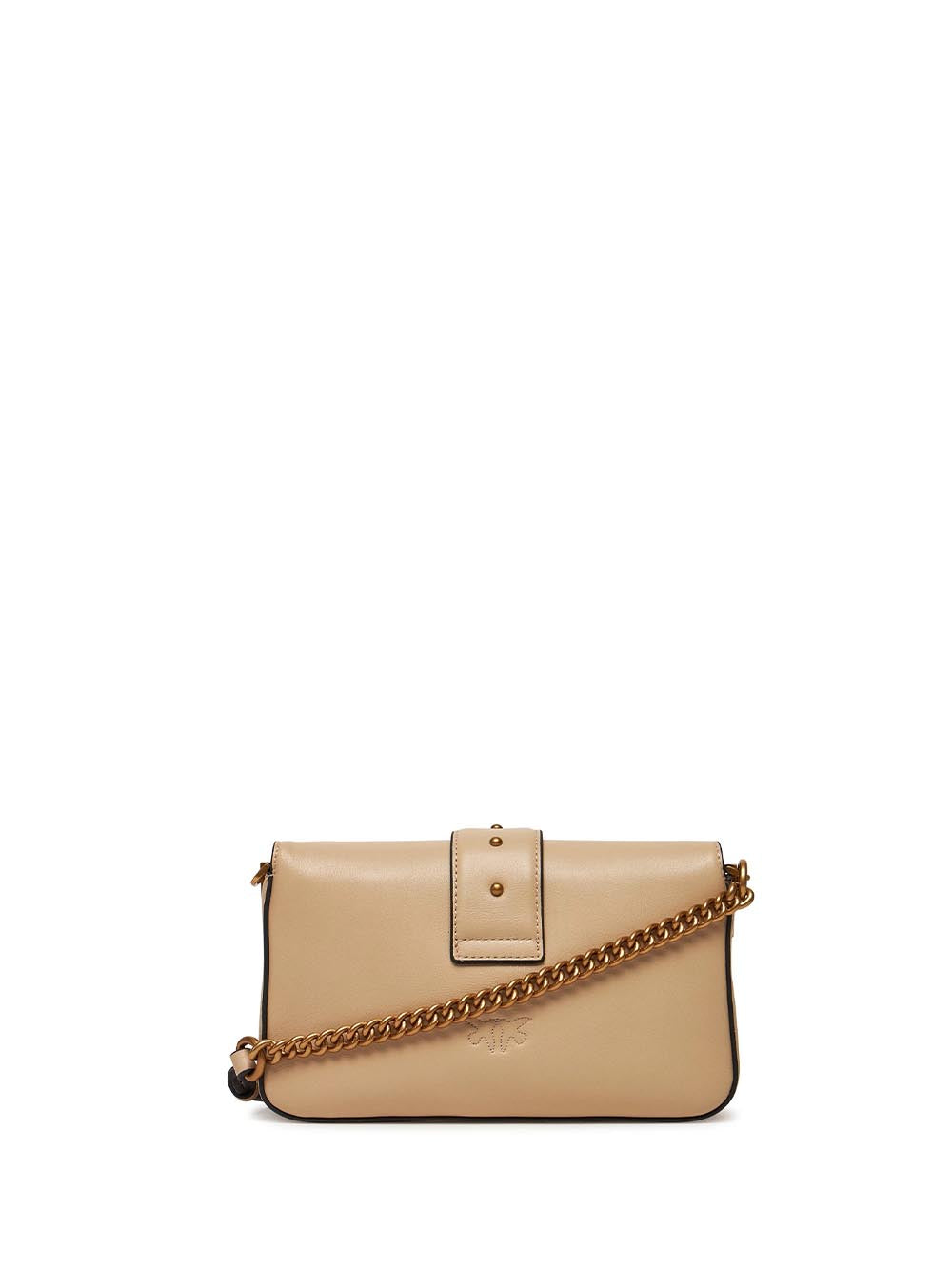 LOVE ONE MINI SLOUCHY FL VITEL Pinko Borsa a Tracolla Donna 104340 A0qo Beige