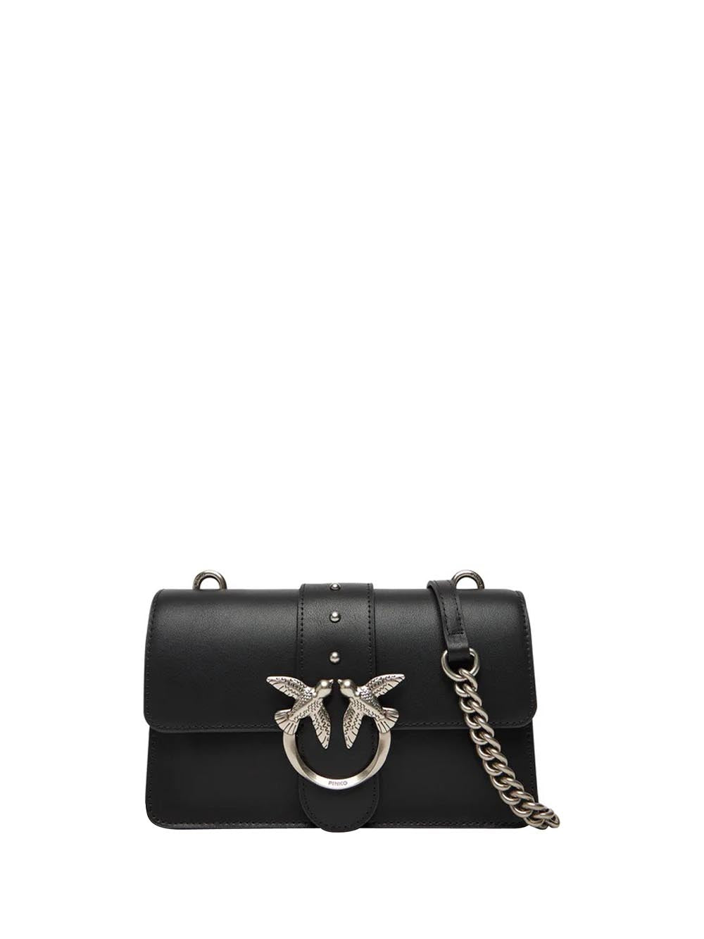 LOVE ONE MINI ST. CL VITELLO S Pinko Borsa a Tracolla Donna 105856 A0f1 Nero