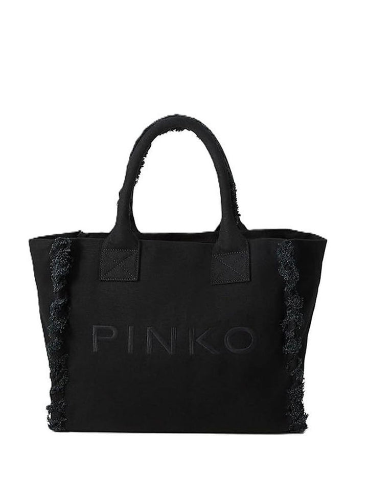 BEACH SHOPPER CANVAS Pinko Borsa Shopper Donna 106673 A3a4 Nero