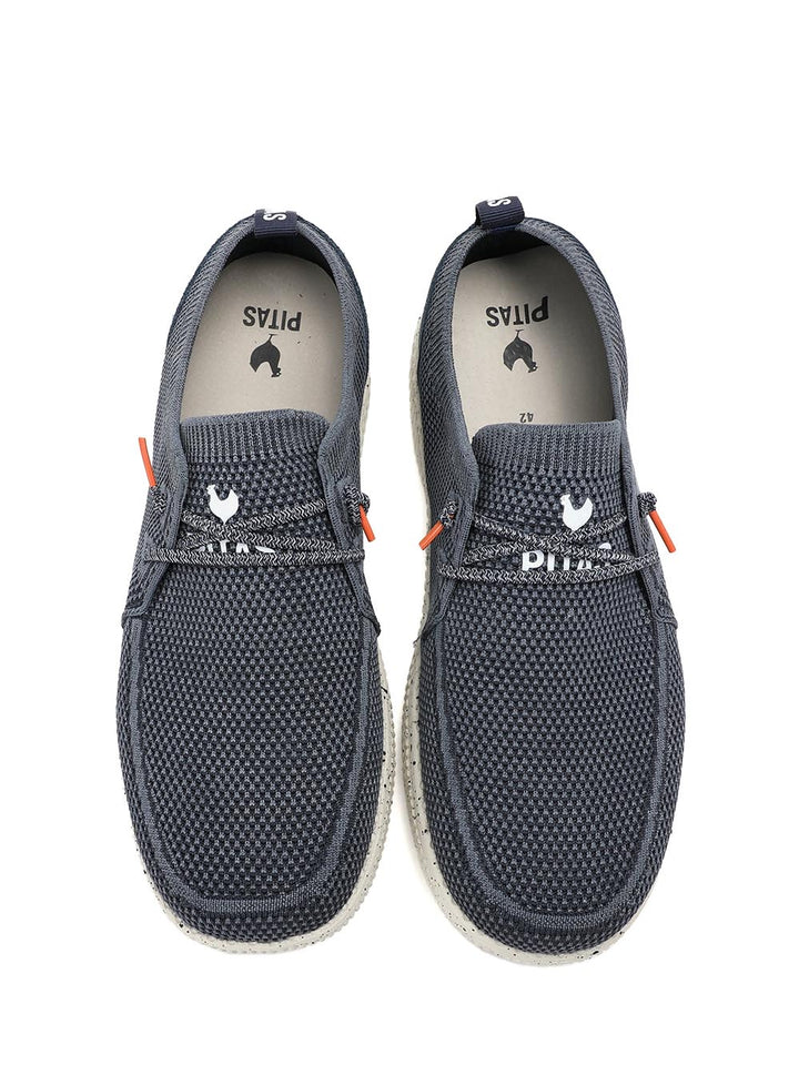 wallabi PITAS Scarpa Uomo Wp150 Fly Washed Blu marino