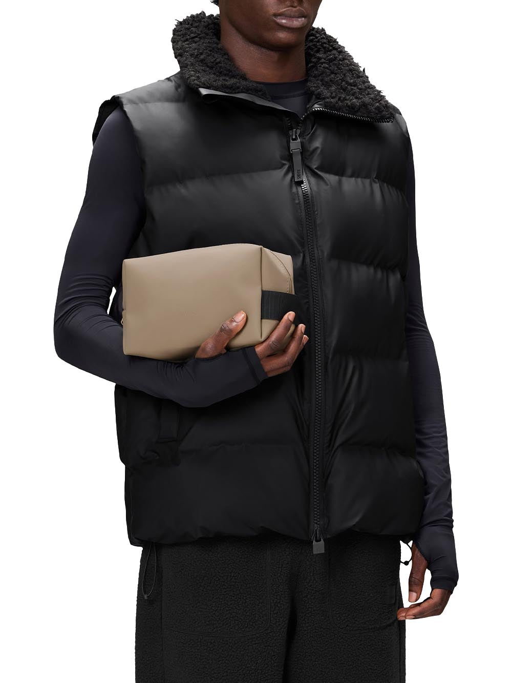 WASH BAG SMALL (W3) Rains Borsello Unisex 15580 Beige