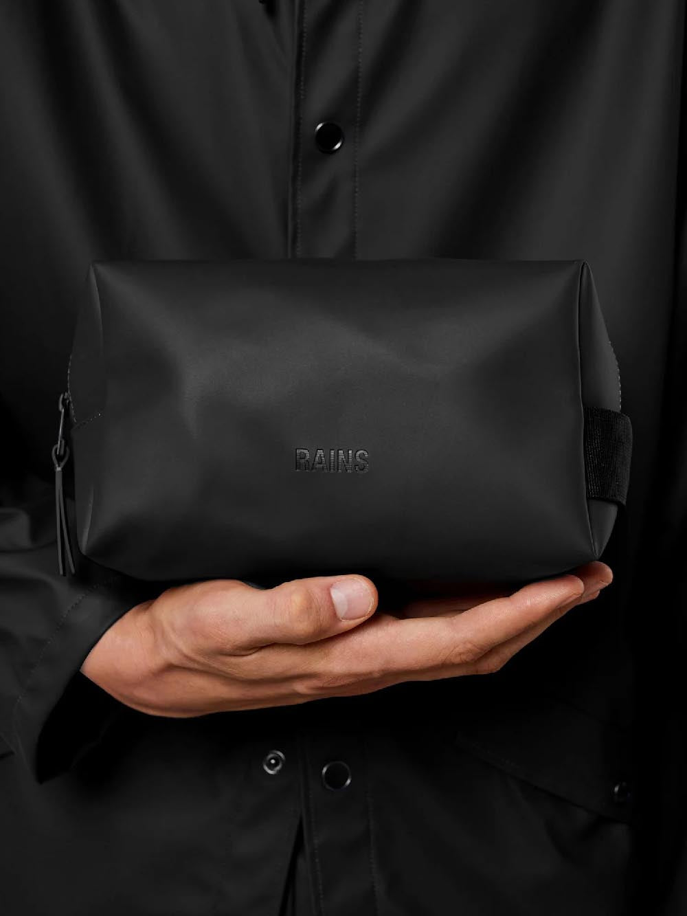 WASH BAG SMALL (W3) Rains Borsello Unisex 15580 Nero