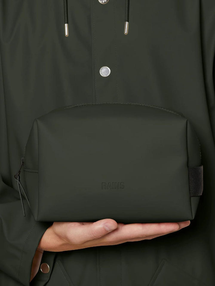 WASH BAG SMALL (W3) Rains Borsello Unisex 15580 Verde