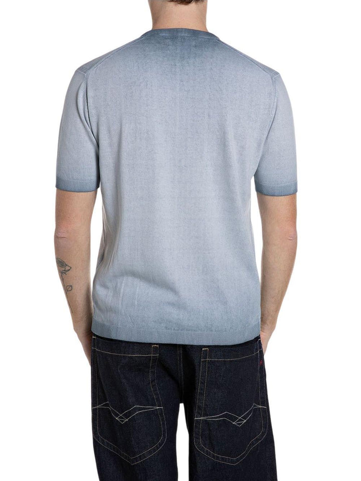 Replay T-shirt Uomo Uk4718.000.g20785a Azzurro