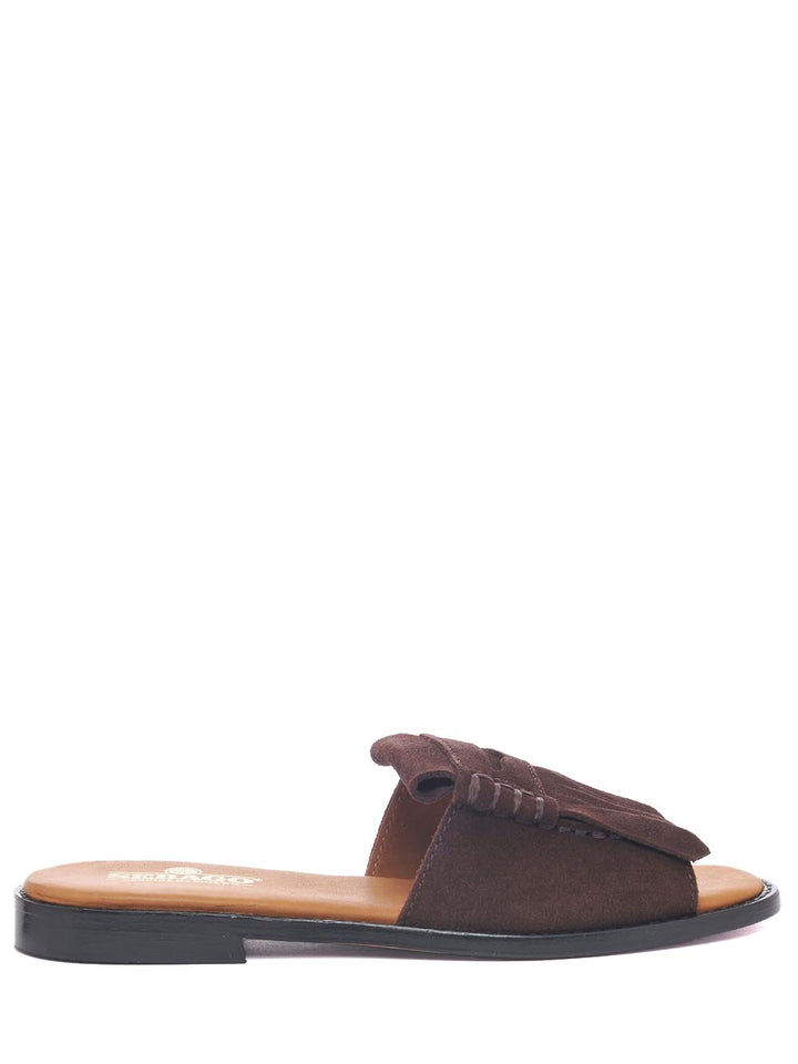 slide fringes woman Sebago Ciabatta Donna 72131jw Marrome