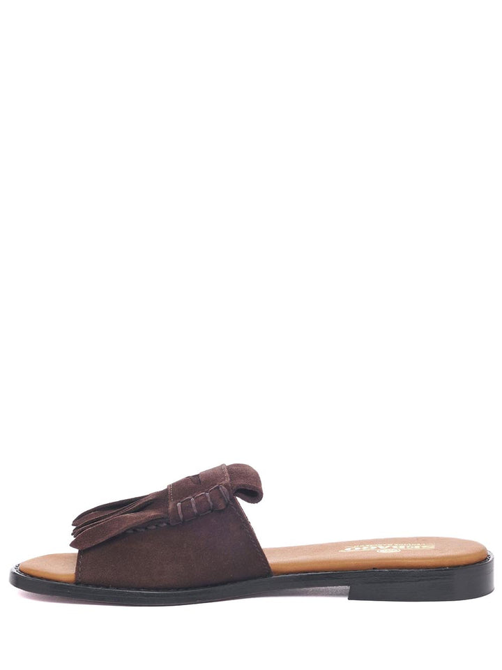 slide fringes woman Sebago Ciabatta Donna 72131jw Marrome