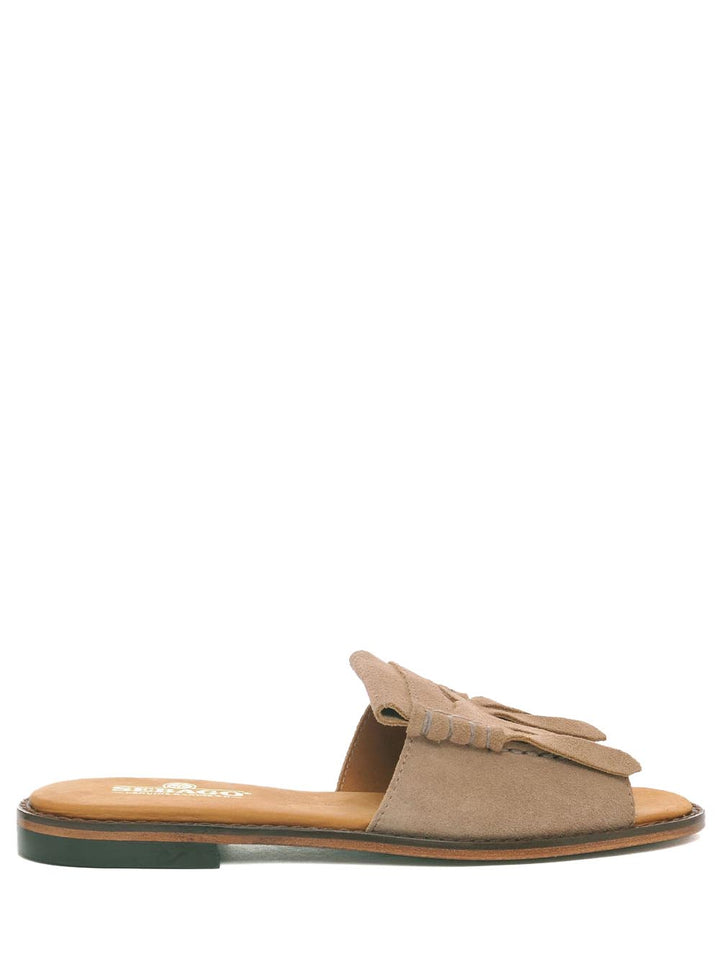 slide fringes woman Sebago Ciabatta Donna 72131jw Beige