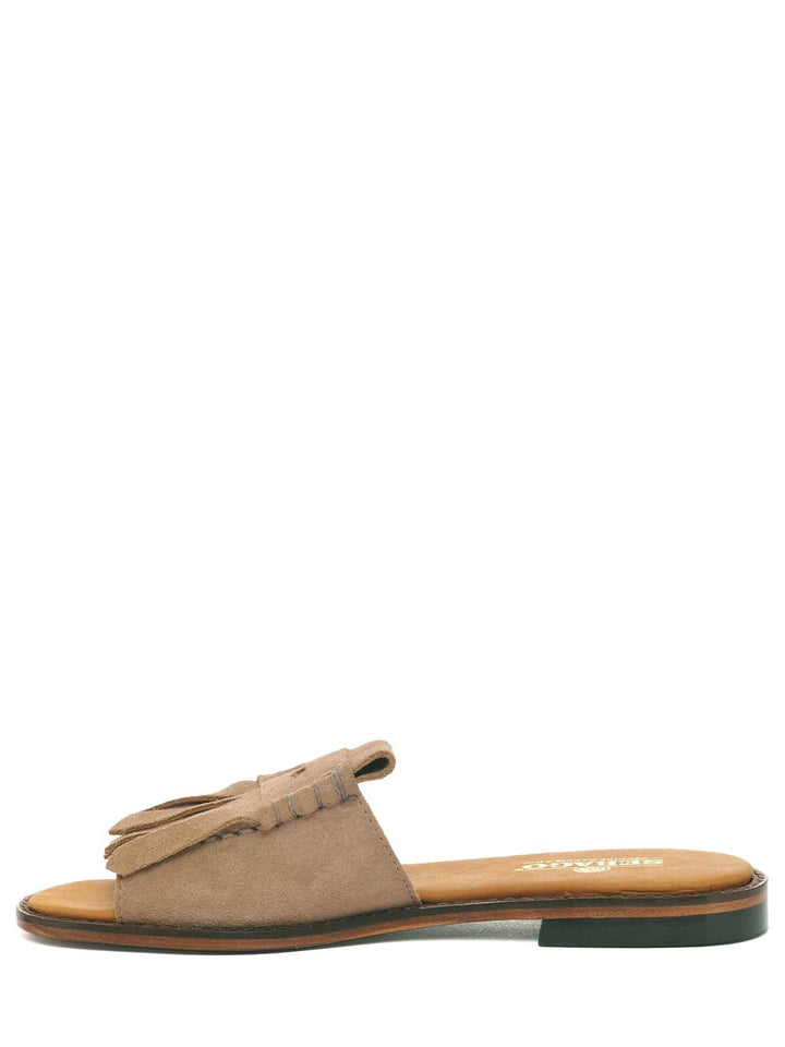 slide fringes woman Sebago Ciabatta Donna 72131jw Beige