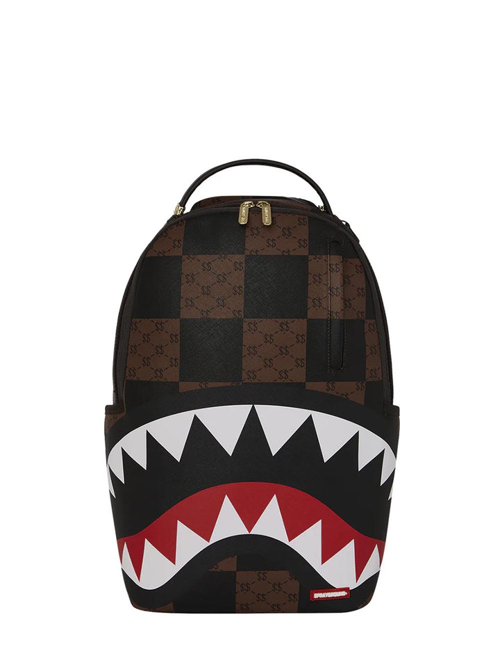enlarged checks paris backpack Sprayground Zaino Unisex 910b6263nsz Nero marrone