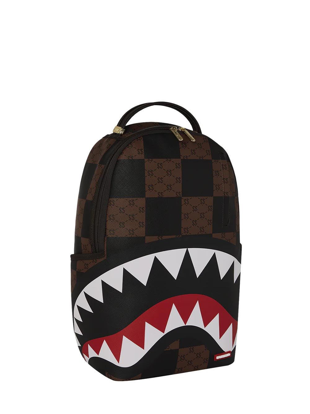 enlarged checks paris backpack Sprayground Zaino Unisex 910b6263nsz Nero marrone