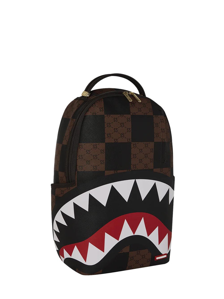 enlarged checks paris backpack Sprayground Zaino Unisex 910b6263nsz Nero marrone