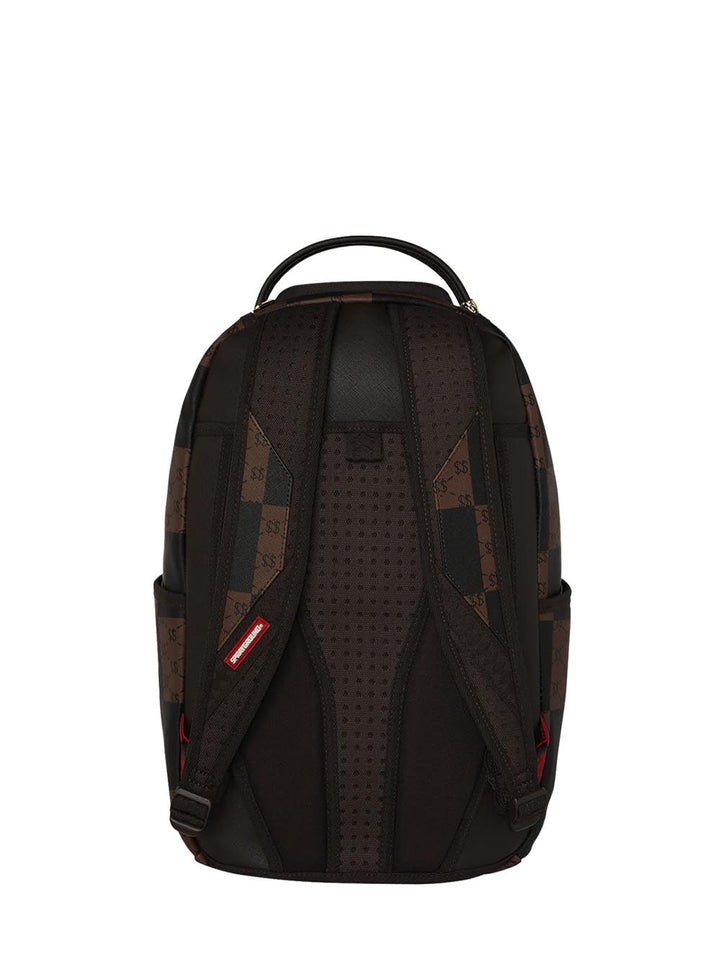enlarged checks paris backpack Sprayground Zaino Unisex 910b6263nsz Nero marrone